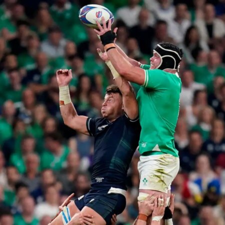 James Ryan forfait sur blessure alors que l’Irlande dévoile l’équipe qui affrontera les All Blacks en quart de finale de la Coupe du Monde de Rugby.