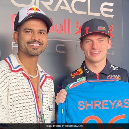 Shreyas Iyer offre son maillot d’équipe indienne au triple champion du monde de Formule 1, Max Verstappen