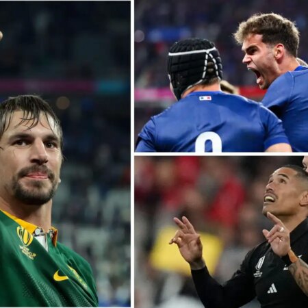 Seulement deux Springboks font partie de l’équipe du tournoi de la Coupe du Monde de Rugby de l’agence de presse britannique.