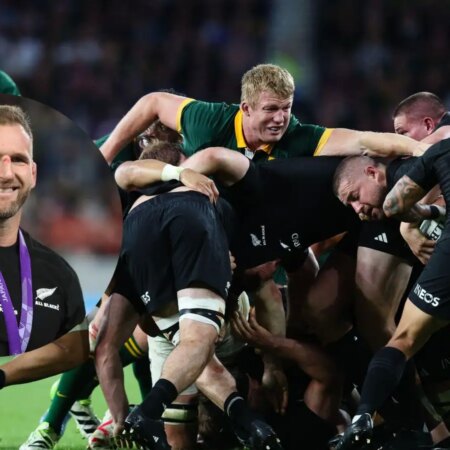 Kieran Read soutient la puissance de la mêlée des All Blacks pour propulser la Nouvelle-Zélande vers la gloire de la Coupe du Monde de Rugby.
